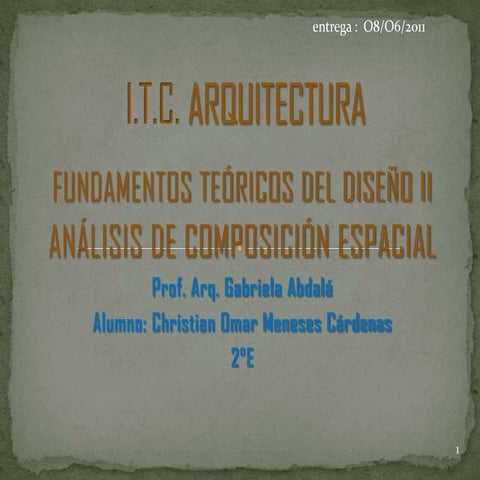 Analisis de composicion espacial de zentralia