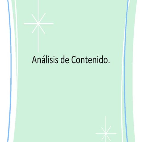 Analisis de contenido
