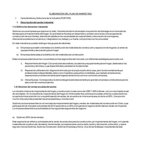 EJEMPLO ANÁLISIS DE INDUSTRIA