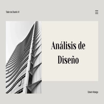 ANALISIS DE DISENO Edificacion en Altura Edwin Hidalgo