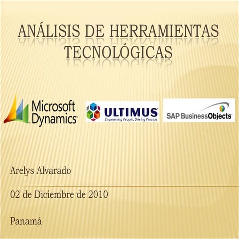 Analisis de Herramientas Tecnologicas