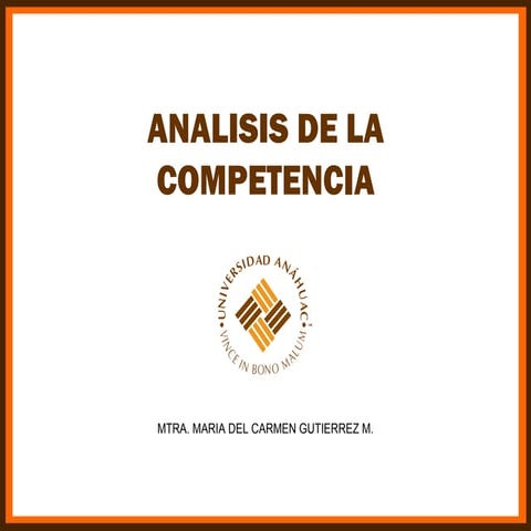 Analisis de la competencia