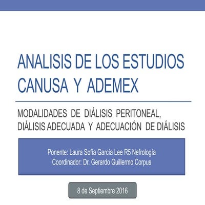 Analisis de los canusa y ademex