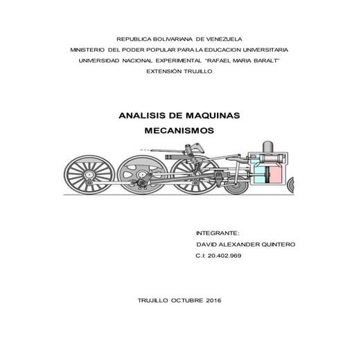 Análisis de maquinas mecanismos