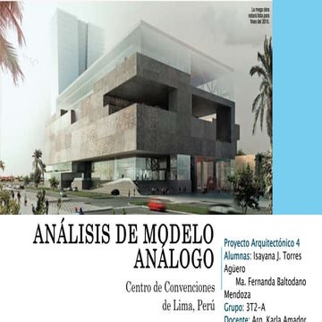 Analisis de modelo analogo lima