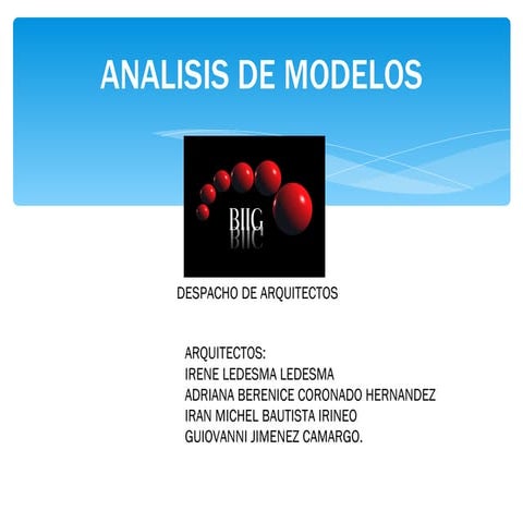 Analisis de modelos.