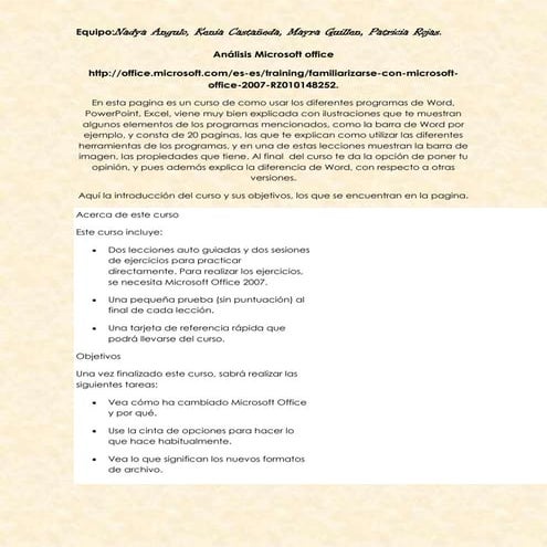 Analisis de paginas  tics