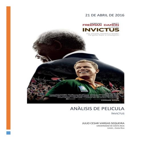 Analisis pelicula Invictus | PPT