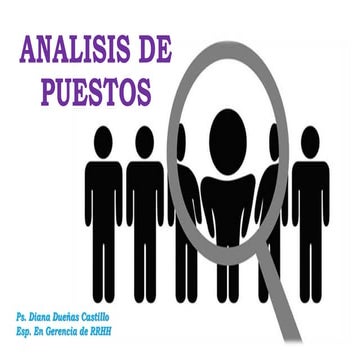 Analisis de puestos