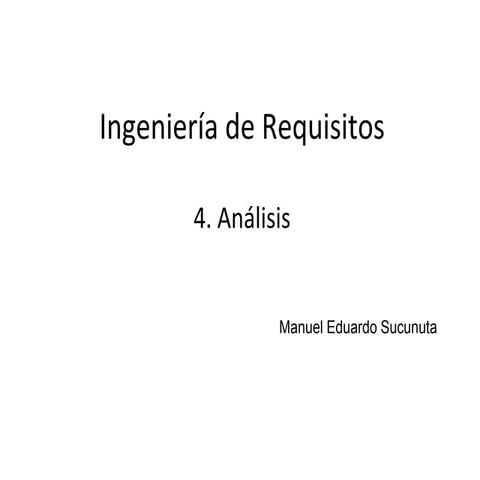 Análisis de Requerimientos