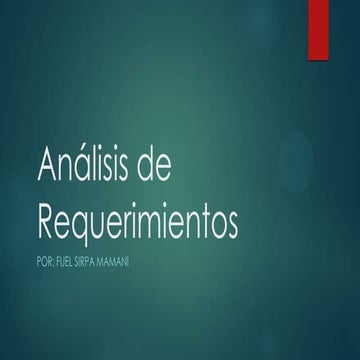 Analisis de requerimientos de Software