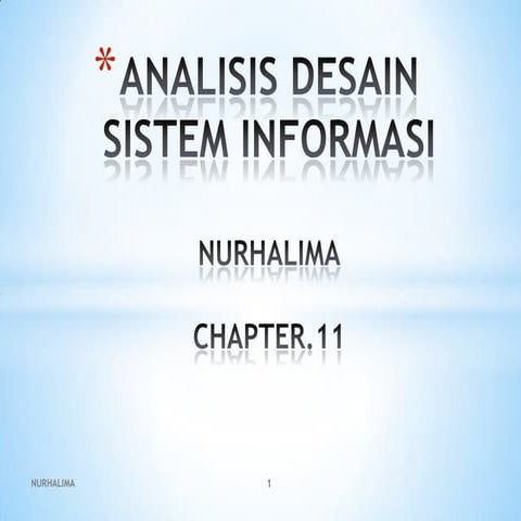 Analisis desain sistem informasi ppt.11