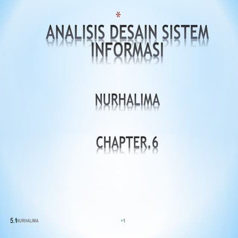 Analisis desain sistem informasi ppt.6