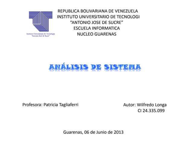 Analisis de sistema 