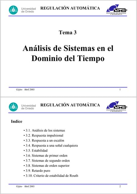 Analisis de sistemas en el dominio ...