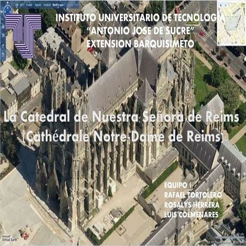 Análisis de una obra arquitectónica  (CATEDRAL REIMS FRANCIA)