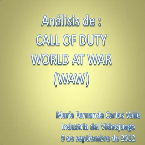 Analisis de videjuego