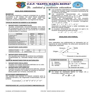 Seminario I Análisis dimensional y ...