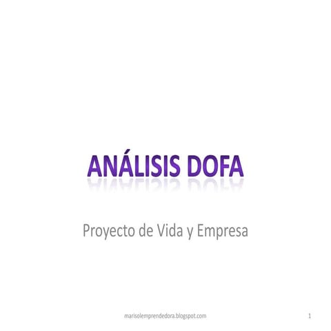 Analisis dofa