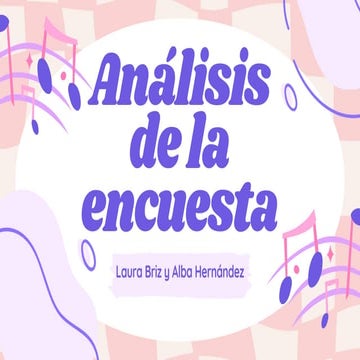 Análisis Encuesta Musica del consumo del arte