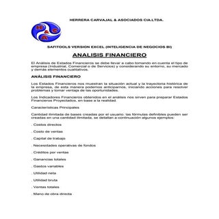 Analisis financiero