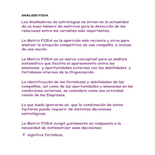Analisis foda