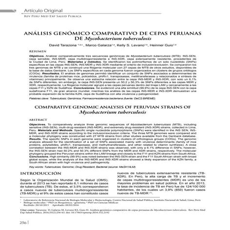 Analisis genomico tb