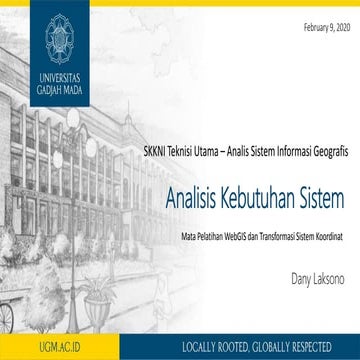 Analisis kebutuhan sistem web gis