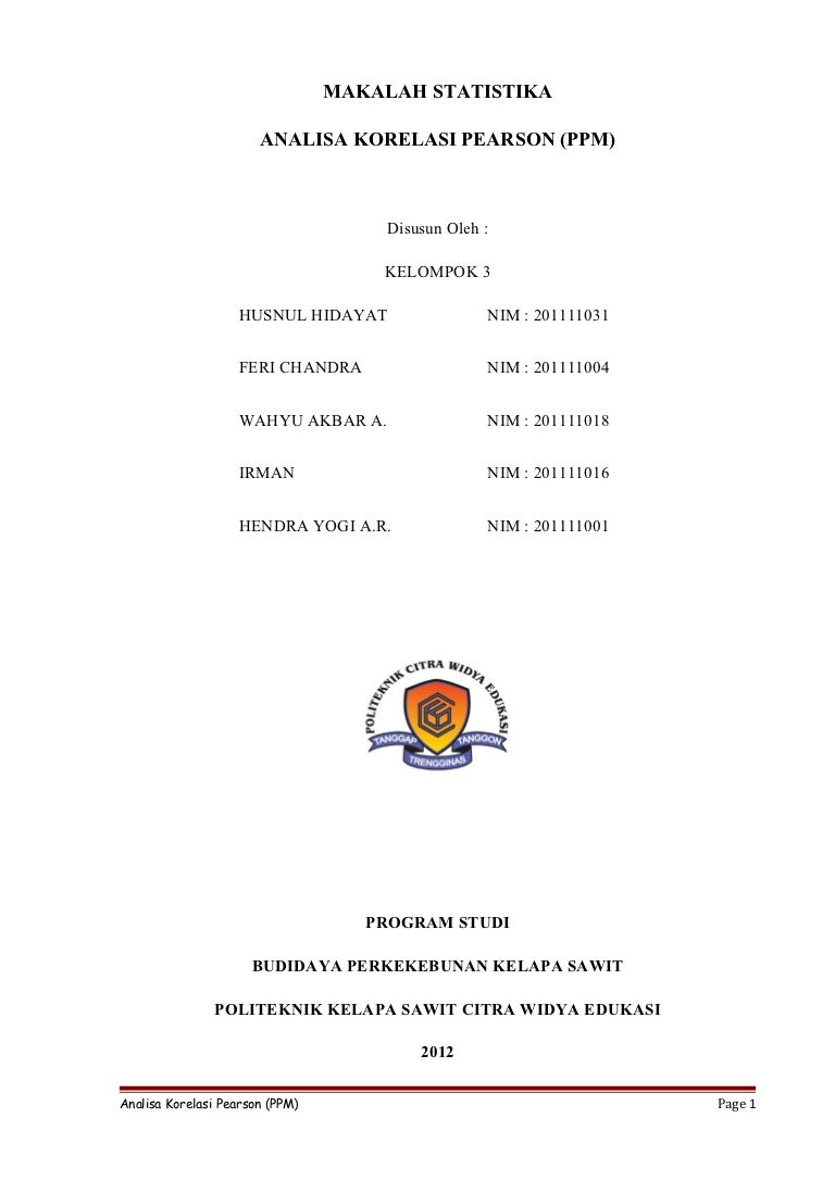 Makalah Statistik Analisis Regresi Dan Korelasi makalahf