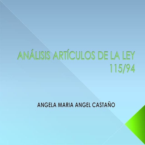 Analisis ley 115