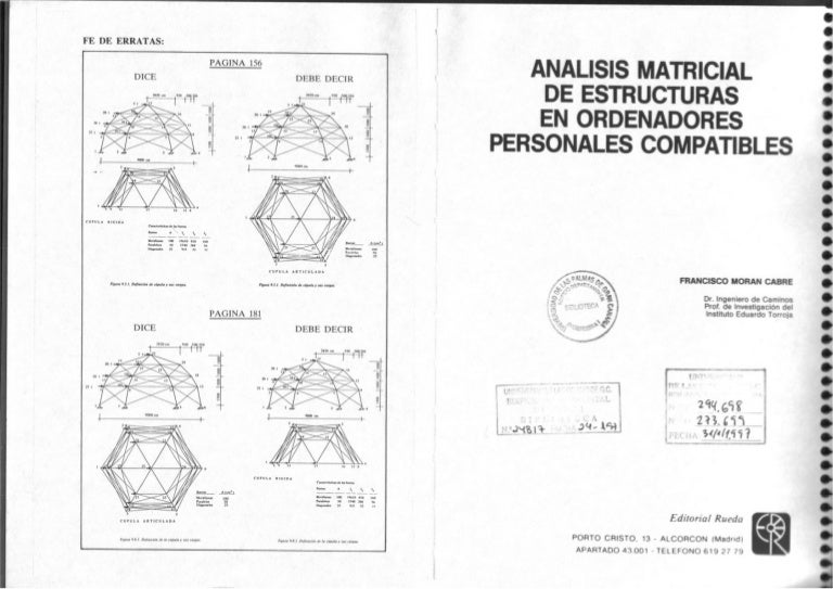 Analisis matricial de estructuras