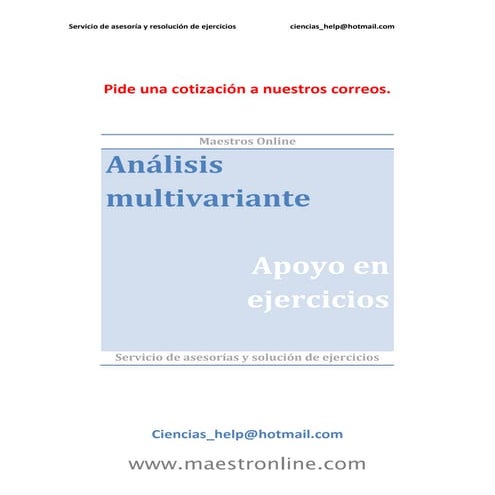 Analisis multivariante