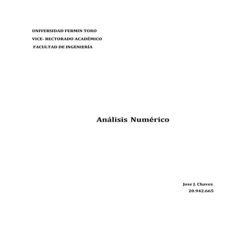 Analisis numerico slideshare