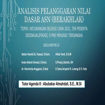 Analisis Pelanggaran nilai dasar Asn (berakhlak).pptx