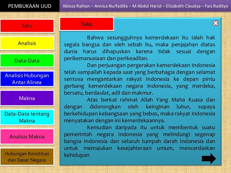 Analisis Pembukaan Uud