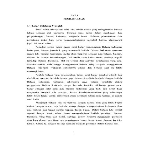 ANALISIS PENGGUNAAN PREPOSISI DALAM ARTIKEL SURAT KABAR