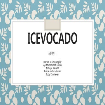 Analisis pesaing icevocado