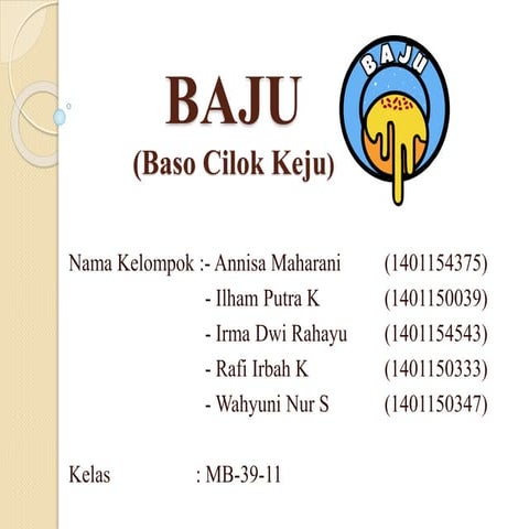 Analisis pesaing kelompok baju mb-39-11