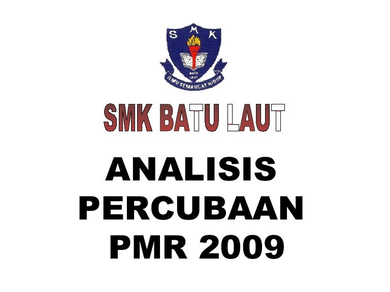 Analisis Pmr 2009
