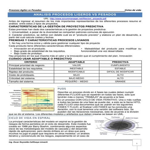 Procesos ligeros vs pesados, MSF MOF ITIL