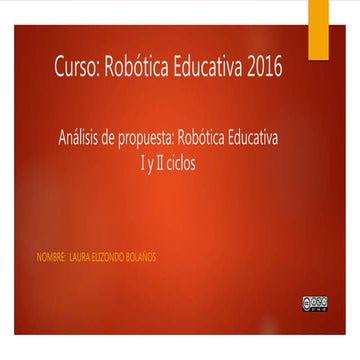 Analisis propuesta Educativa 2016