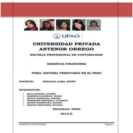 Analisis recaudación suna tpdf