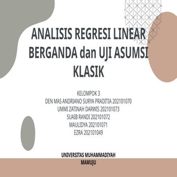 ANALISIS REGRESI LINEAR BERGANDA dan UJI ASUMSI KLASIK (1).pptx