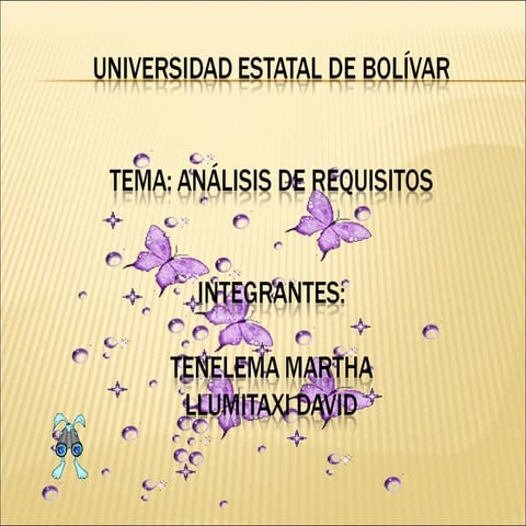 Analisis requisito