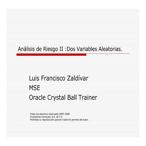 Analisis riesgos ii dependencias