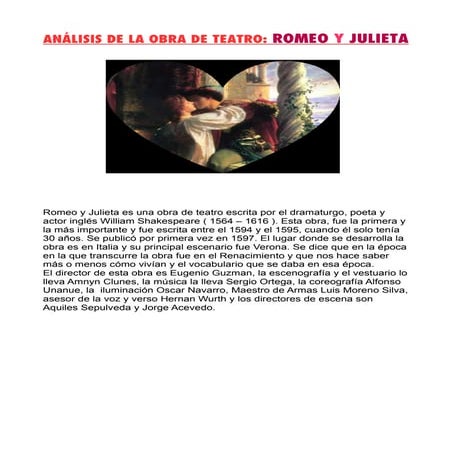 Analisis romeo y julieta (maría josé) 
