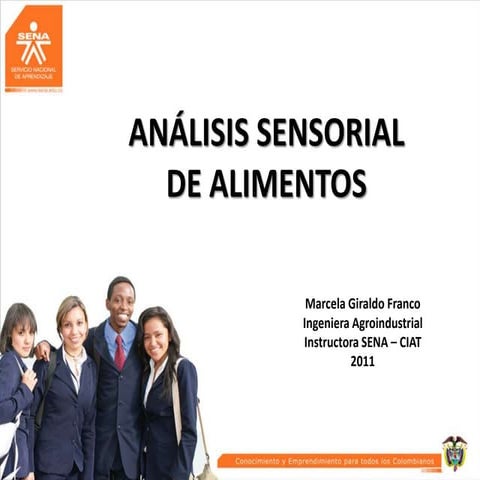 CURSO INTRODUCCIÓN AL ANÁLISIS SENSORIAL DE LOS ALIMENTOS