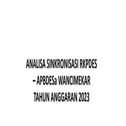 ANALISIS SINKRONISASI RKPDES APBDES 2023.pptx