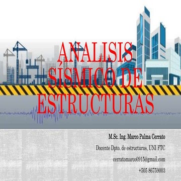 Analisis sismico de estructuras