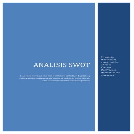 Analisis Swot - Instrumento de anàlisis   